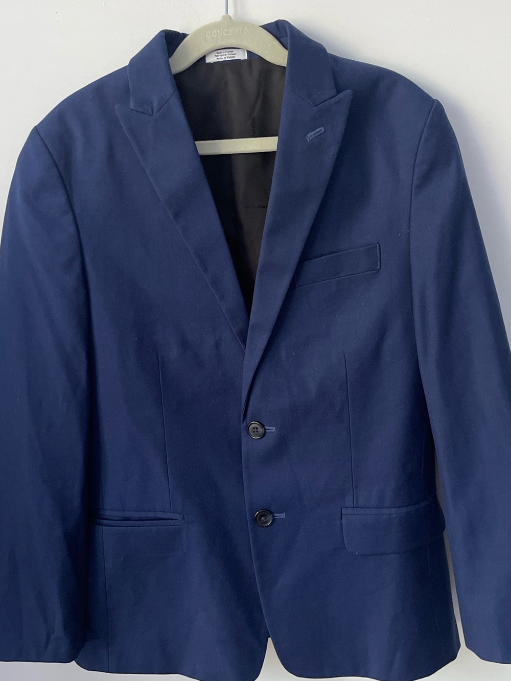 Calvin Klein Kids Navy Suit - Single-Breasted Blazer and trousers